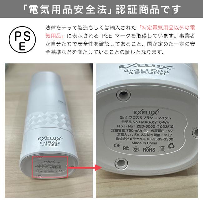 パーフェクトダブルケア 2in1ブラシ＆フロス コンパクト 本体セット