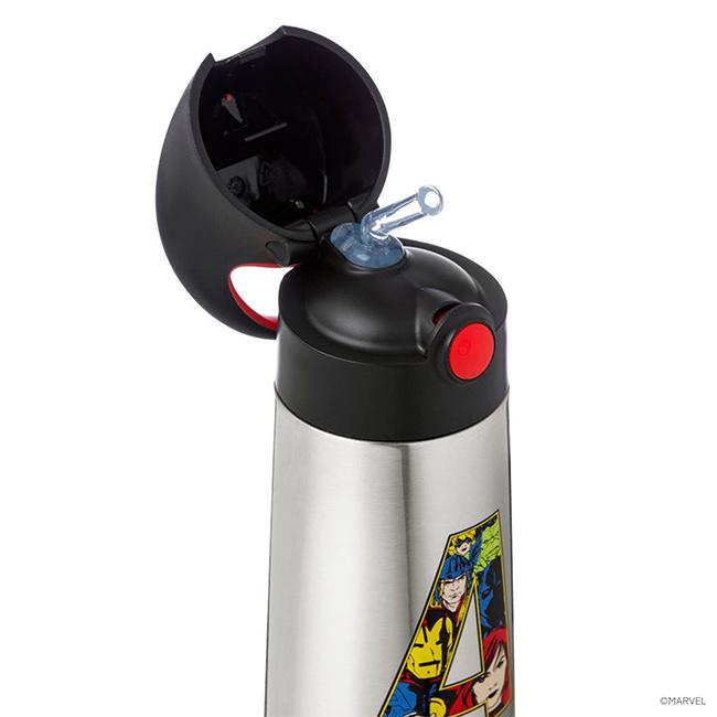 b.box ビーボックス MARVEL ステンレスボトル 500ml(水筒 ストロー
