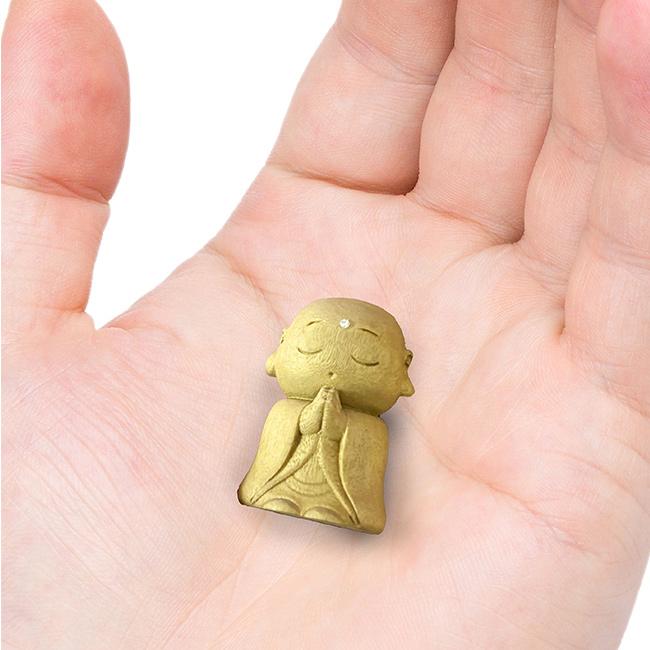 白檀 お守り地蔵様(お地蔵さん お守り 木製 携帯 木彫り 額 天然