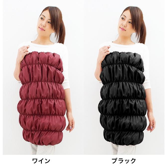 HEATRAY エアー ボディチューブ(ブラック/ワイン 腹巻き ロング腹巻