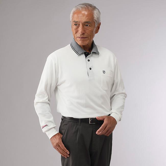Pierucci ピエルッチ カノコ長袖ポロシャツ 5色組(ポロシャツ 長袖