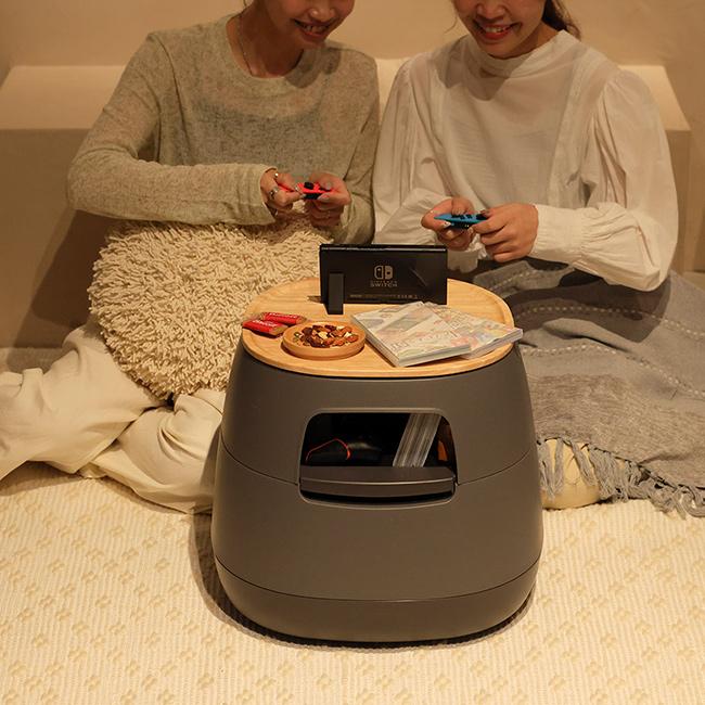 poapel ポアペル 動かせる くつろぎ 収納 ローテーブル 天板セット