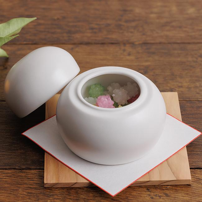 かもしか花卉店 陶の鏡餅(鏡餅 お正月 飾り 陶器 ミニ 鏡もち 和風