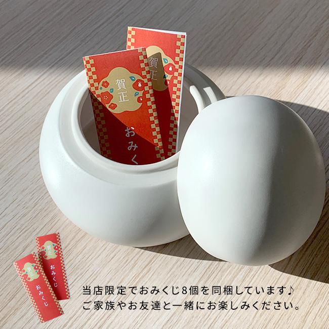 かもしか花卉店 陶の鏡餅(鏡餅 お正月 飾り 陶器 ミニ 鏡もち 和風
