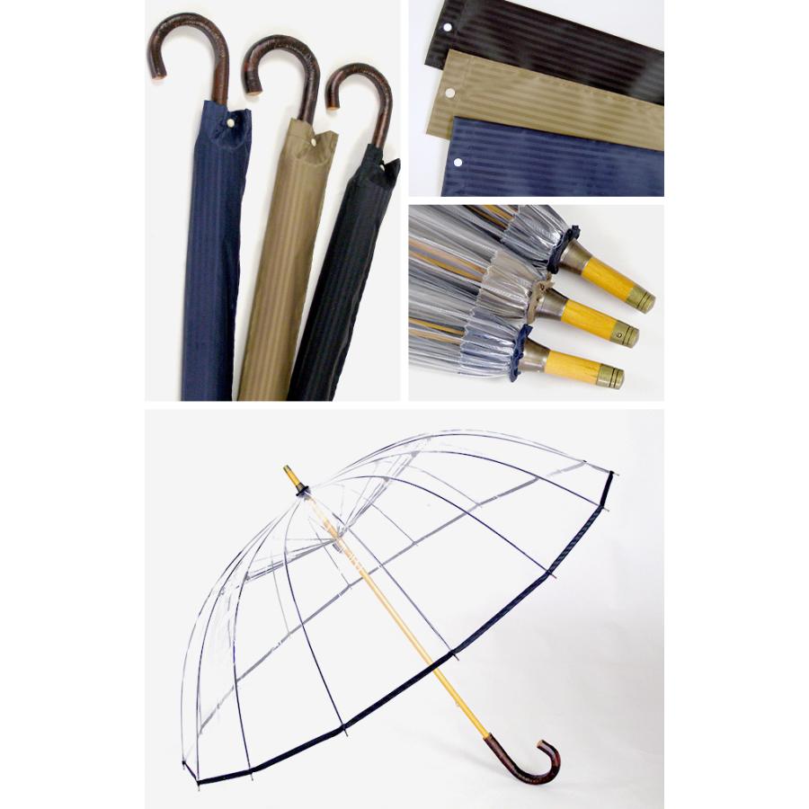 かてーる16桜(ホワイトローズ ビニール傘 風に強い 傘 長傘 男性用