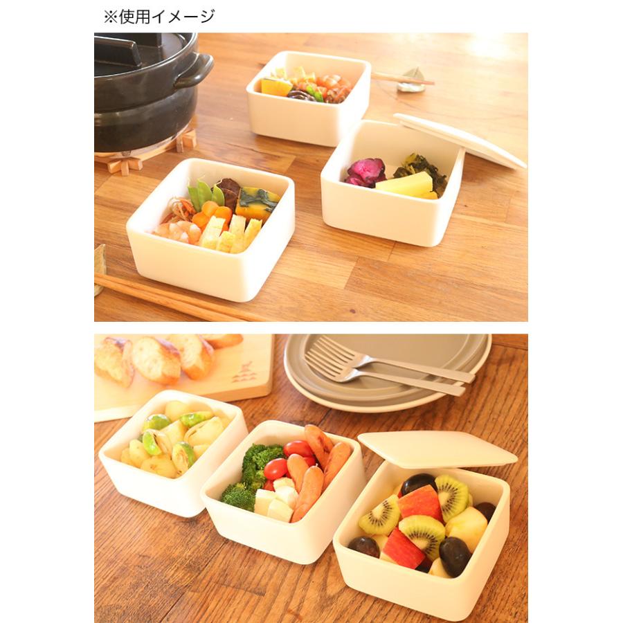 かもしか道具店 しかくいふたもの 蓋＆胴《3個》(容器 保存容器 蓋付き