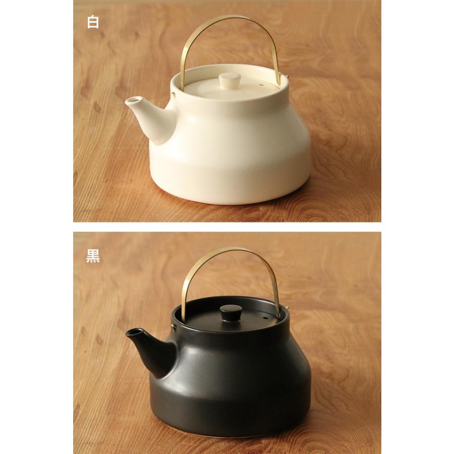 かもしか道具店 陶のやかん(やかん 陶器 ケトル ガス ガス専用 ガス