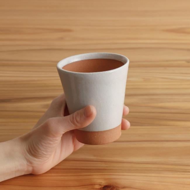 かもしか道具店 陶のビアカップ こぶり《2個》(ペア カップ ペア食器