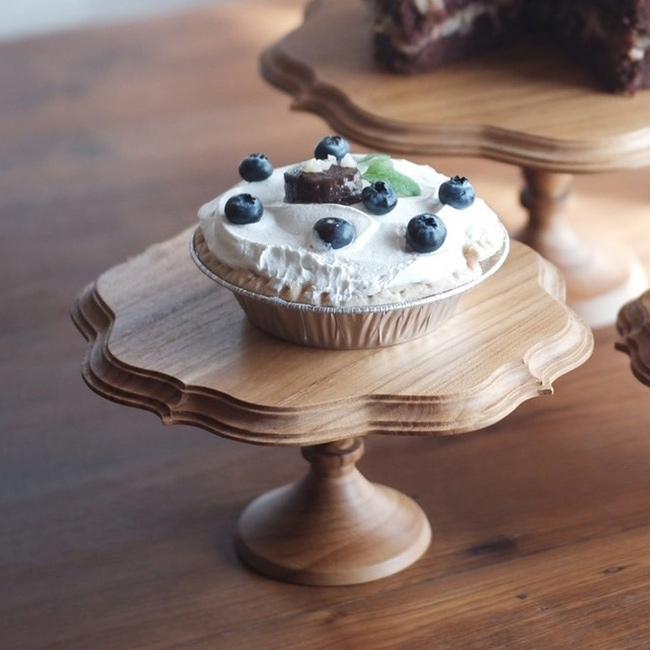 ケーキスタンド ゴシック M(直径 21cm 木製 ケーキトレー ケーキ