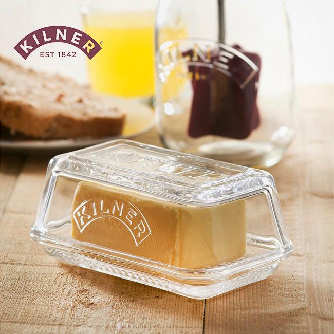KILNER キルナー バターディッシュ Glass Butter Dish And Lid(バター