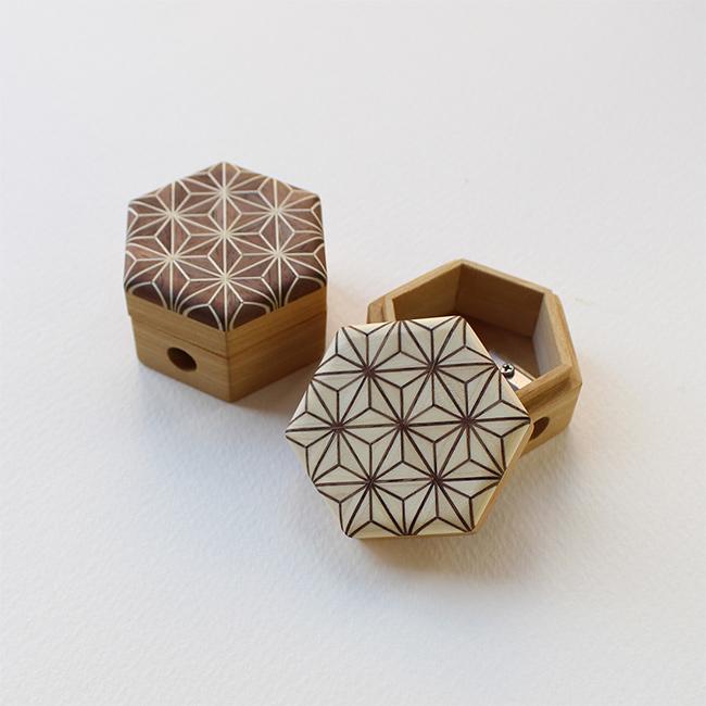 Cohana 寄木細工のえんぴつ削り(手芸 鉛筆削り 手動 ミニ おしゃれ