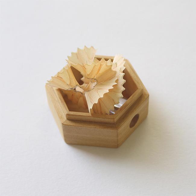 Cohana 寄木細工のえんぴつ削り(手芸 鉛筆削り 手動 ミニ おしゃれ