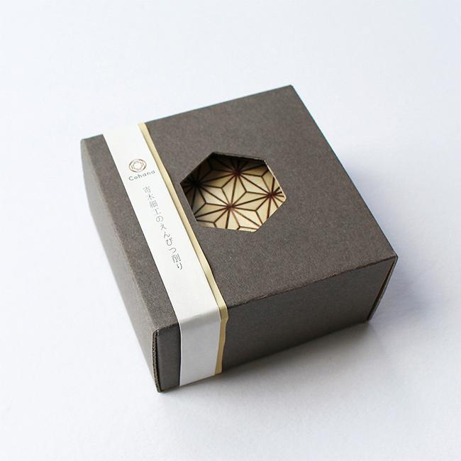 Cohana 寄木細工のえんぴつ削り(手芸 鉛筆削り 手動 ミニ おしゃれ