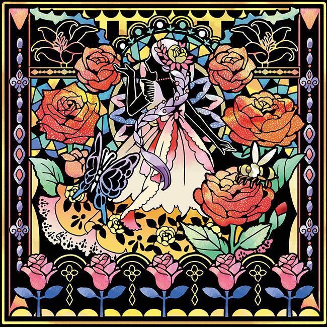 心がやすらぐスクラッチアート 夢いっぱいの薔薇の花園(スクラッチ