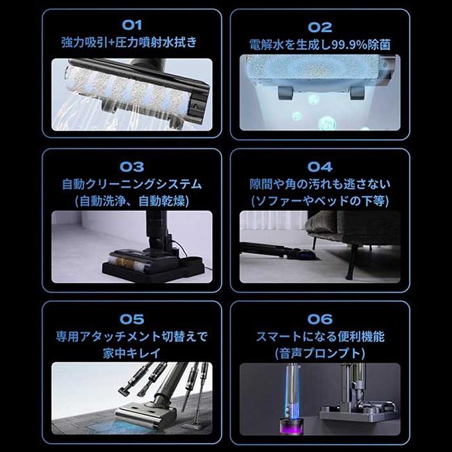 コードレス水拭き掃除機 ブラックホール X1 スタンダードセット SY-160(水拭き掃除機 水ぶき掃除機 水拭き 掃除機 吸引)【T】【N】 コードレス水拭き掃除機 ブラックホール X1 スタンダードセット SY-160
