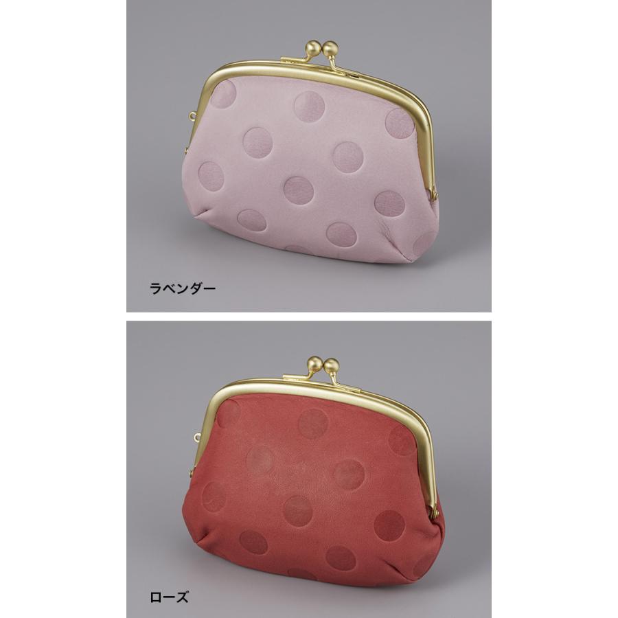 がまぐち財布 国産 姫路牛革 ドットがま口 ミニ財布(がま口 財布 がま口財布