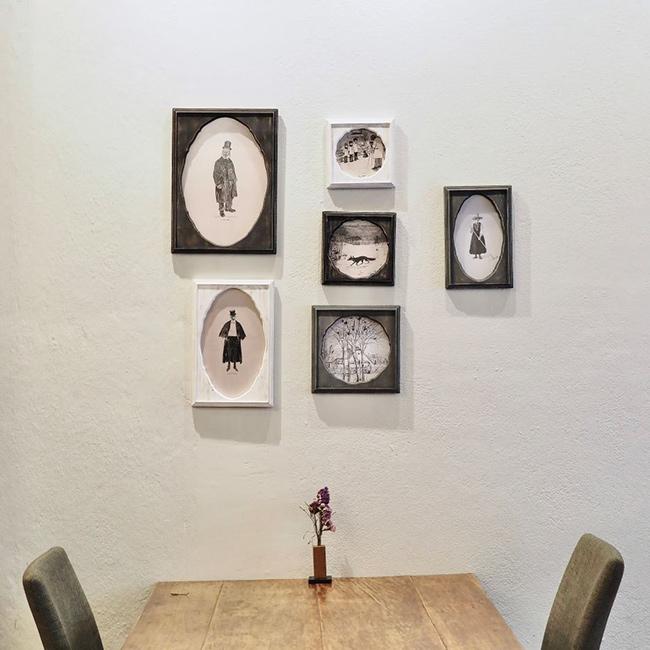 クラシックオーバルフレーム M(木製 壁掛けフレーム アンティーク 風