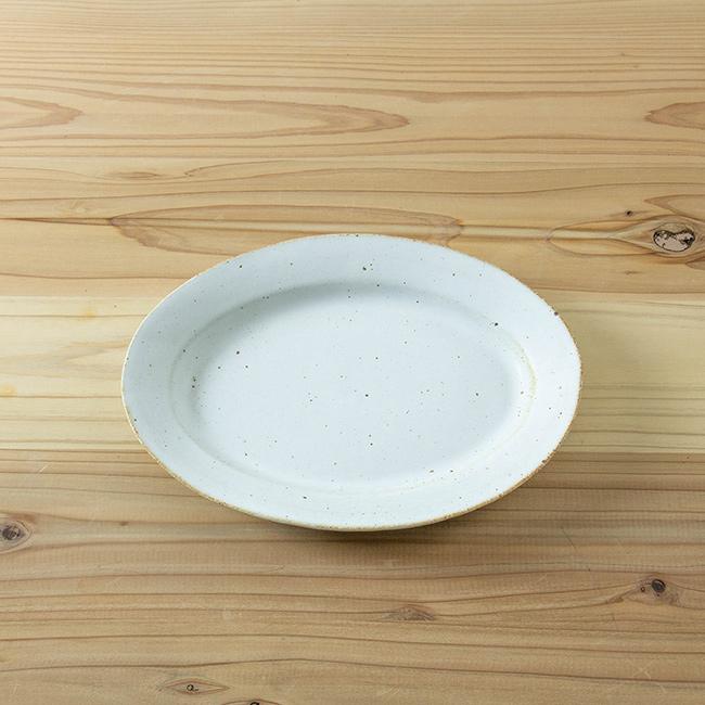 クラフト石川 たたら 楕円皿(プレート 楕円 皿 27cm パスタ皿 おしゃれ