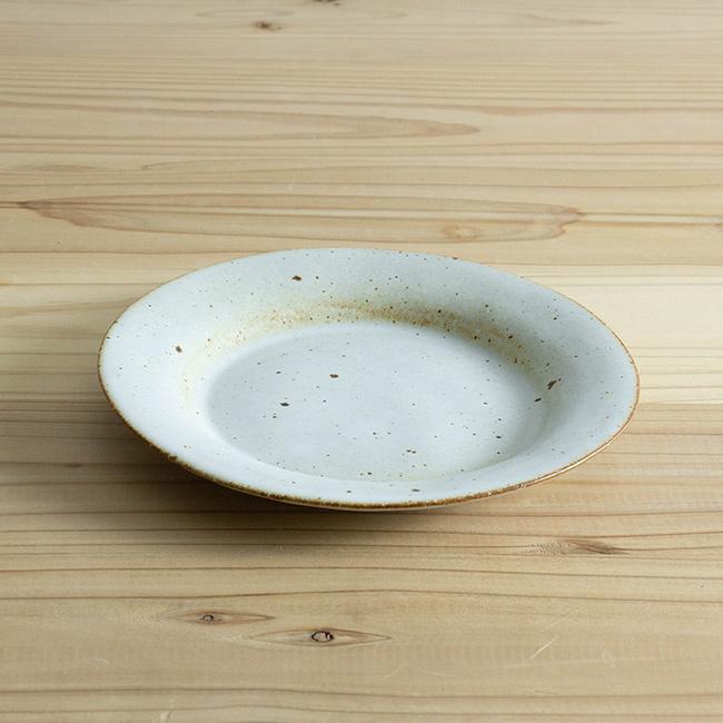 クラフト石川 たたら 18cm リム皿 丸(リム皿 平皿 おしゃれ リム