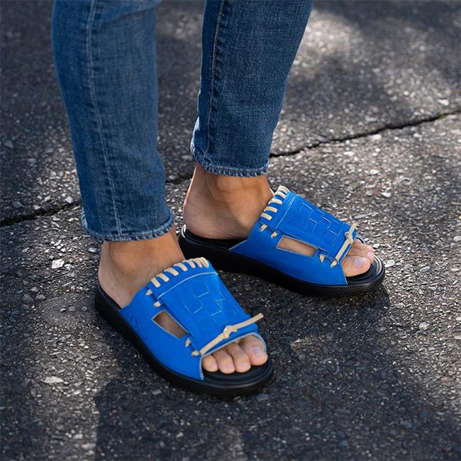 GLOVE SANDAL グローブサンダル ブルー(レザーサンダル メンズ