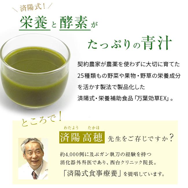 済陽式 万葉効草EX 《3箱セット》(青汁 乳酸菌 酵素ドリンク 国産 済陽