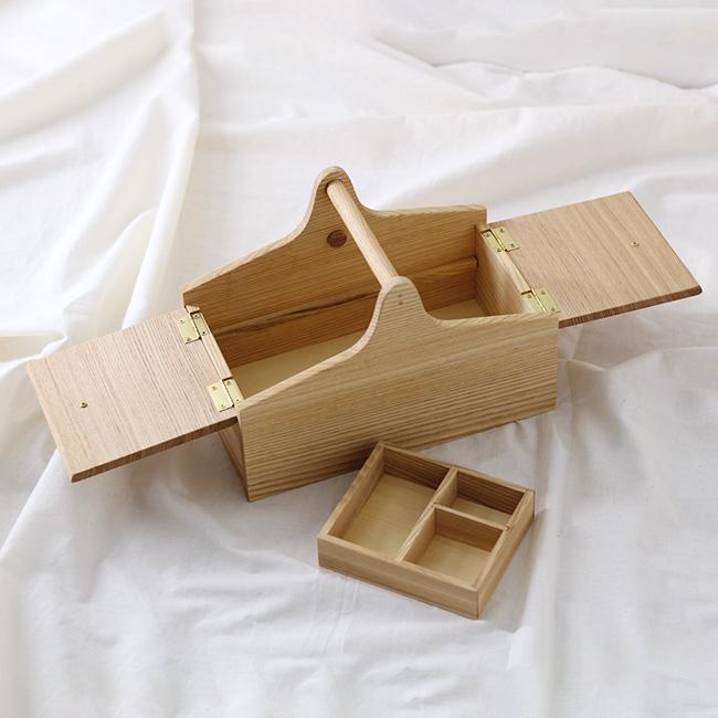 MADEJ マデイ Wood ソーイングボックス(木製 おしゃれ 北欧 裁縫箱