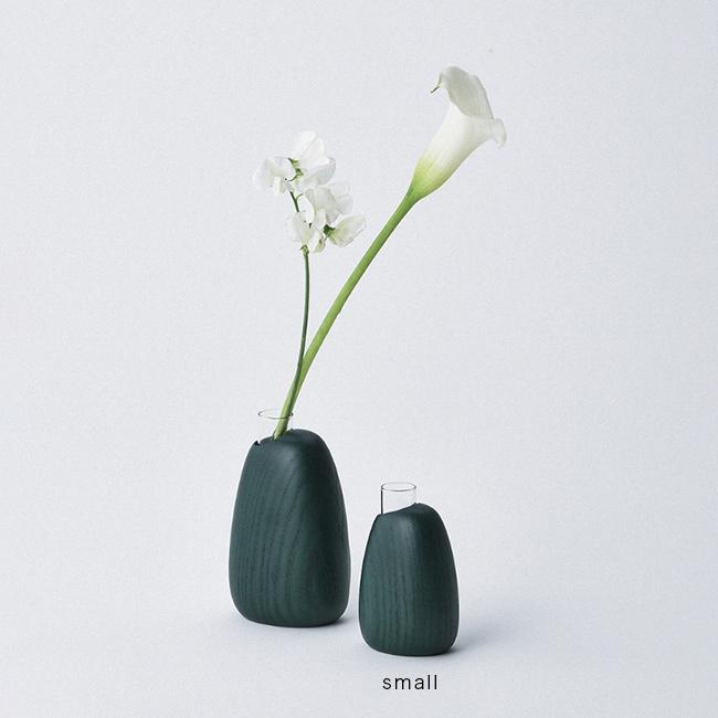 Mango vase small 木製 フラワーベース スモール(花瓶 一輪挿し モダン 和モダン 木 ガラス 試験管 型 おしゃれ) 1-2W｜kireispot｜05