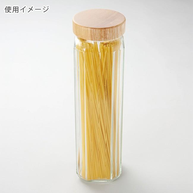 MokuNeji パスタケース MJ-POT-P ＆ シールカップ MJ-SEL-PST(パスタの保存/密閉容器/木製のふた/保存容器/おしゃれ/ガラス製の見せる収納/密閉の保存瓶)｜kireispot｜02