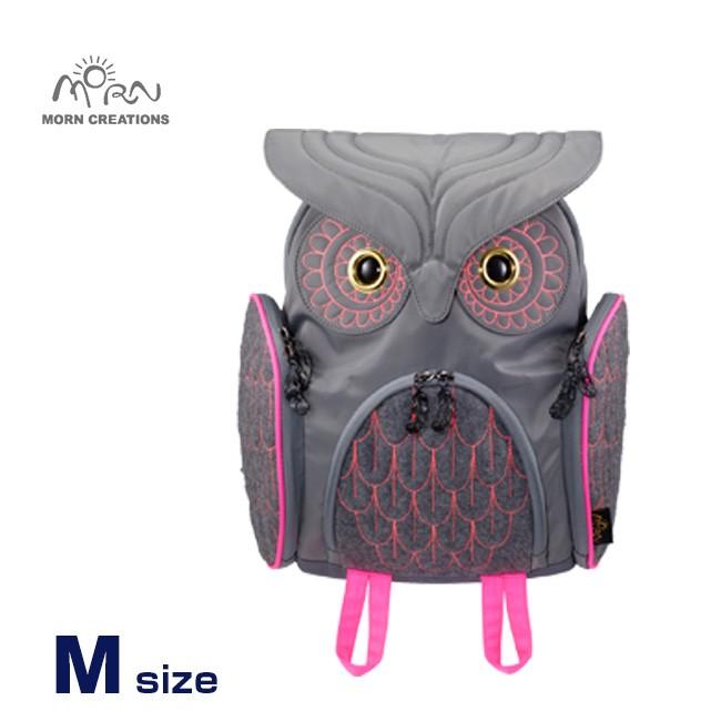 MORN CREATIONS ミミズククラシック バックパックMサイズ OW-312 GRYF(ふくろう好きにはたまらない 雑貨)