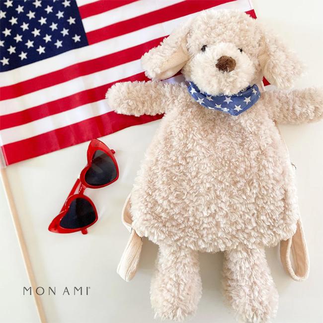 MON AMI ベントレー パピー バックパック(犬 ぬいぐるみ リュック いぬ