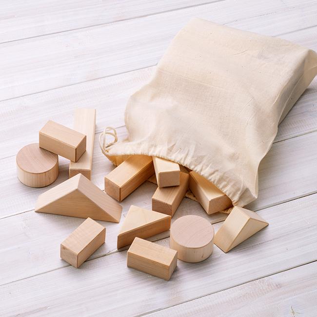 森のつみき トチとカエデ W-45(積み木 積木 日本製 木製 木 知育 知育