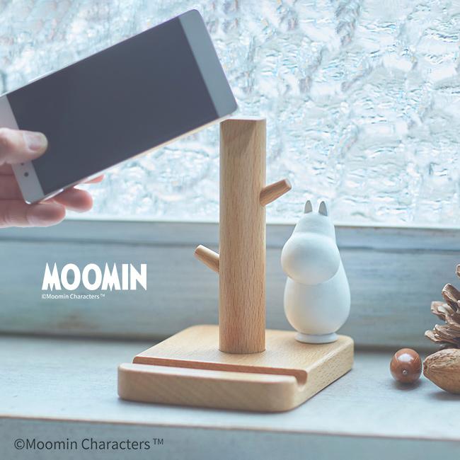 ムーミン スマホスタンド(木製 スマホ スタンド グッズ スマホ立て