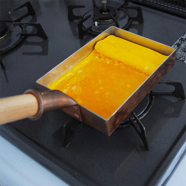 中村銅器製作所 銅製 卵焼き器(卵焼き 銅 フライパン 直火 ガス専用