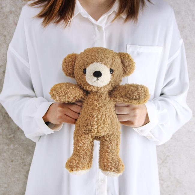 日本製 くまのぬいぐるみ クマのフカフカ Mサイズ(くま ぬいぐるみ