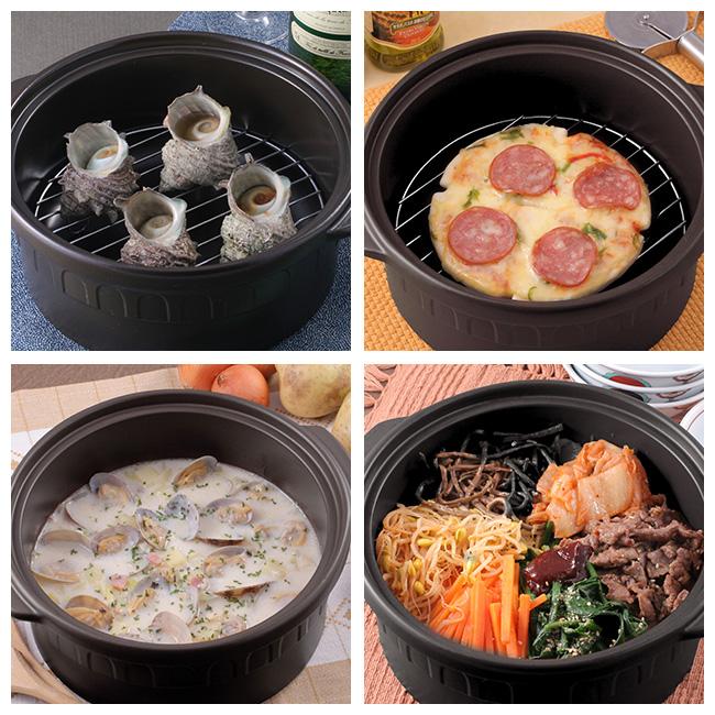 新品・未使用　TOCERAM ニュートーセラム鍋 24cm深型 ニュートーセラム鍋 深型 24cm 3L 直火対応型 TSP-131BM-B(両手鍋 IH