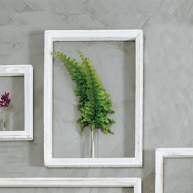 フラワーフレーム CX-B4(一輪挿し おしゃれ 木製フレーム 試験管