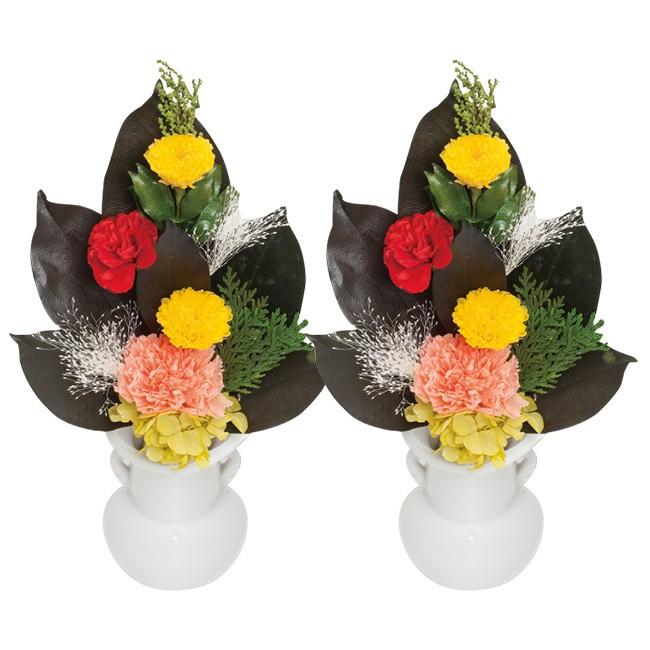 プリザーブドフラワー 枯れない仏花 小 2束セット アレンジ アレンジフラワー アレンジメント お墓用 ブリザードフラワー Pu400 キレイスポット 通販 Yahoo ショッピング