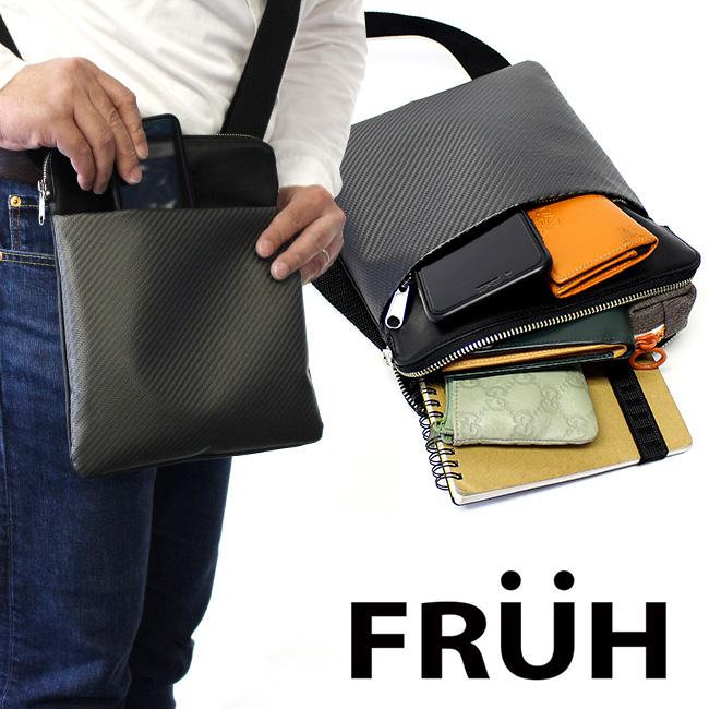 Fruh フリュー リアルカーボン スマートショルダーバッグ Gl038 ショルダーバッグ メンズ ブランド カーボン レザー 革 即納 Pu449 キレイスポット 通販 Yahoo ショッピング