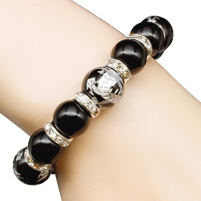 ブラックオニキス龍王ブレス パワーストーン ブレスレット メンズ 通販 おすすめ 天然石 龍パワー 龍 手彫り 彫刻 ゴム Pu506 キレイスポット 通販 Yahoo ショッピング