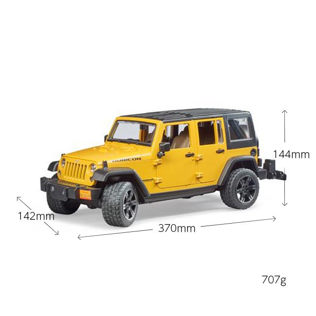 bruder ブルーダー Jeep Rubicon＆マウンテンバイク フィギュア付き(ジープ ラングラー ルビコン 車 おもちゃ ミニカー)の画像