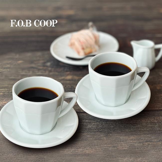 F.O.B COOPカフェ コーヒーカップ＆ソーサー 《2客》(ペア 有田焼 