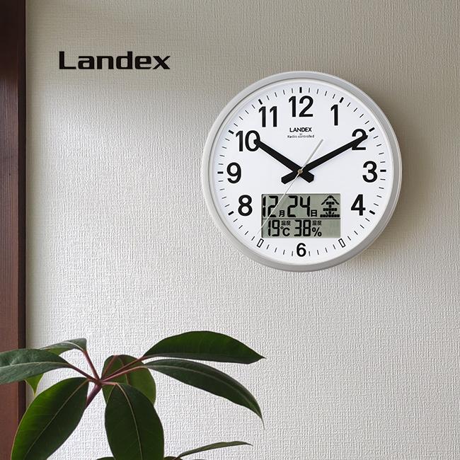 Landex ランデックス インフォライフ(壁掛け 電波時計 アナログ