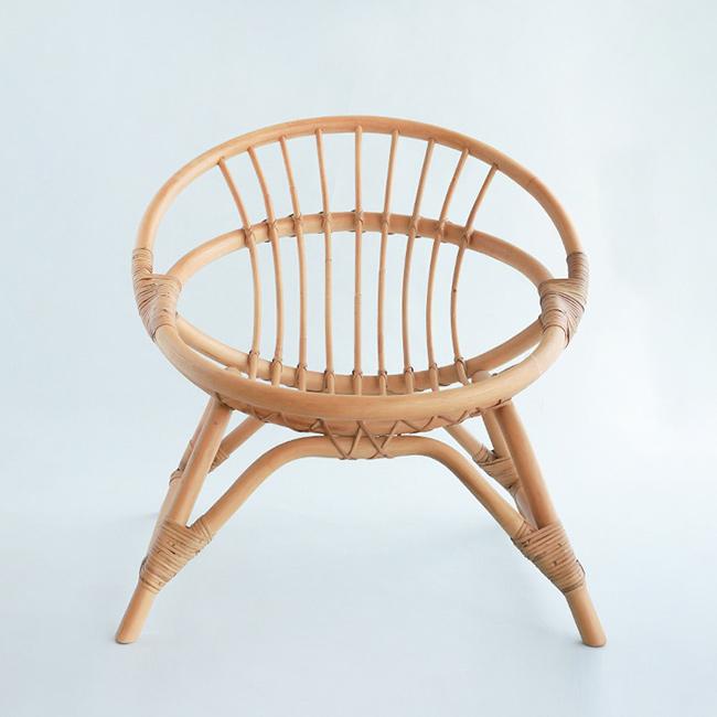 ラタンラウンドチェア(ラタン ラウンド チェア 籐椅子 1人掛け 籐 北欧