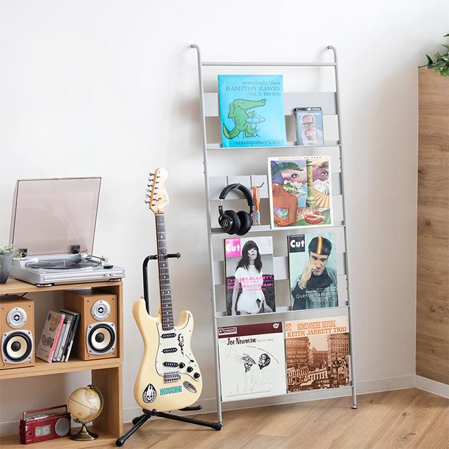 レコードディスプレイレール　LP4枚用2本セット　インテリア　レコードラック レコードディスプレイレール LP4枚用2本セット インテリア