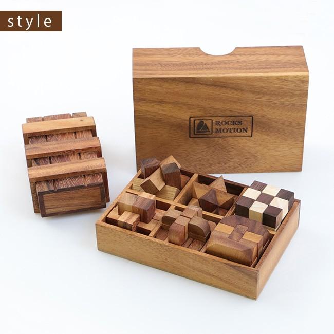 ロックスモーション ウッドパズルセット 6 1 木製 立体パズル 大人 子供 高齢者 知育 おもちゃ 脳トレ 立体 パズル 脳 Ro230 キレイスポット 通販 Yahoo ショッピング