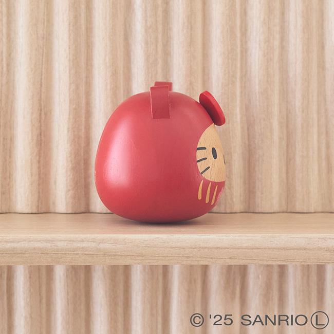 キティ だるま置物 株式会社ニチガン】ハローキティ、マイメロディ、クロミの木製だるまが