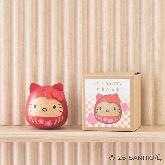 サンリオ 木製だるま ハローキティ SWD1(キティ 木製 だるま かわいい