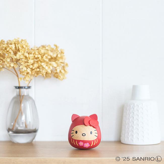 サンリオ 木製だるま ハローキティ SWD1(キティ 木製 だるま かわいい