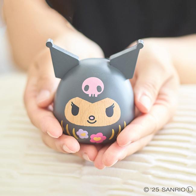 サンリオ 木製だるま クロミ SWD3(クロミ ダルマ かわいい kuromi