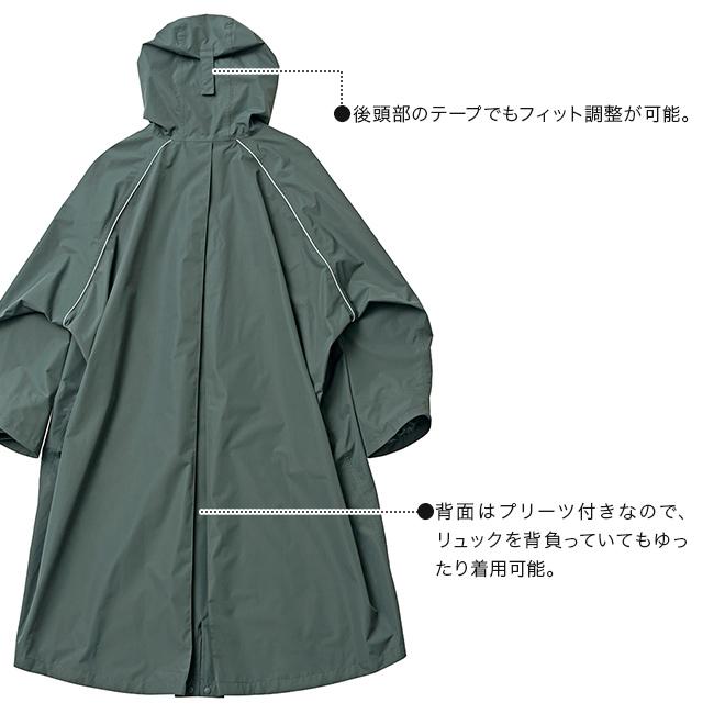 サイクルレインコート D-668023(レインコート 自転車 レディース 顔が